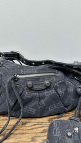 Balenciaga Denim Monogram Bag