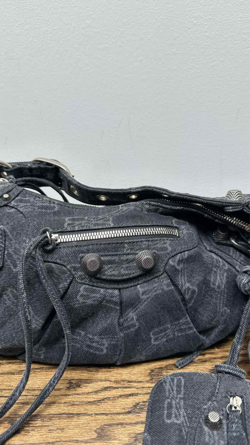 Balenciaga Denim Monogram Bag