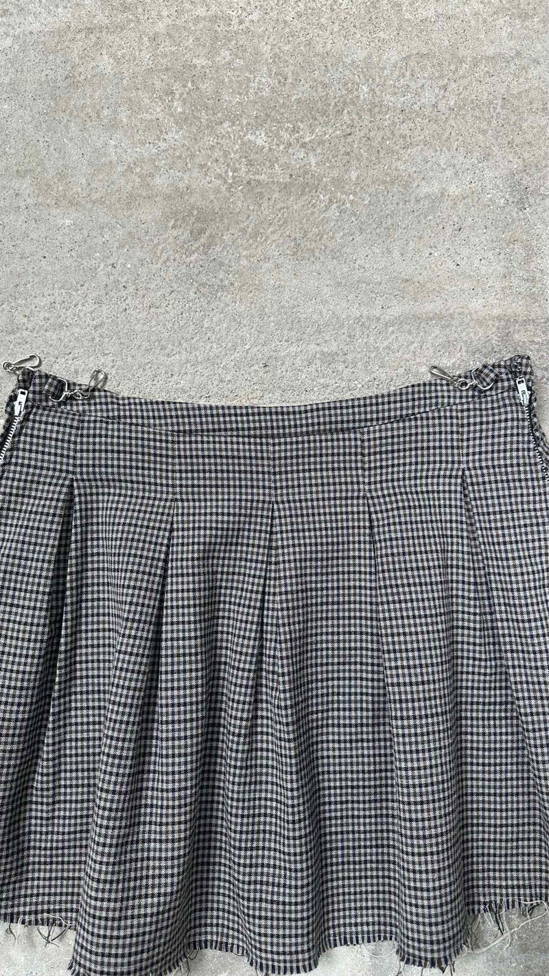 Our Legacy Check Pleated Mini Skirt