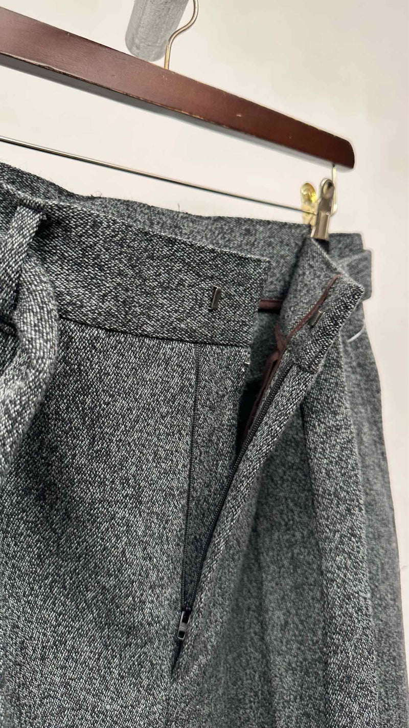 Ermenegildo Zegna Heavy-weight Belted Wide Pants