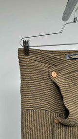 Issey Miyake Wrap Stripe Mini Skirt