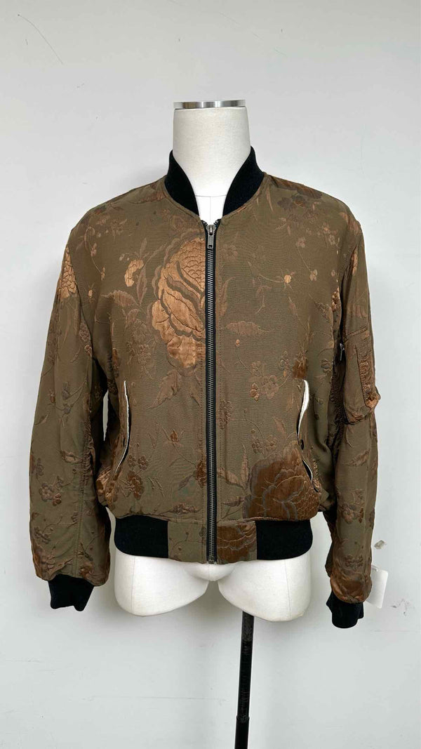 Haider Ackermann Floral-jacquard MA-1 Bomber Jacket