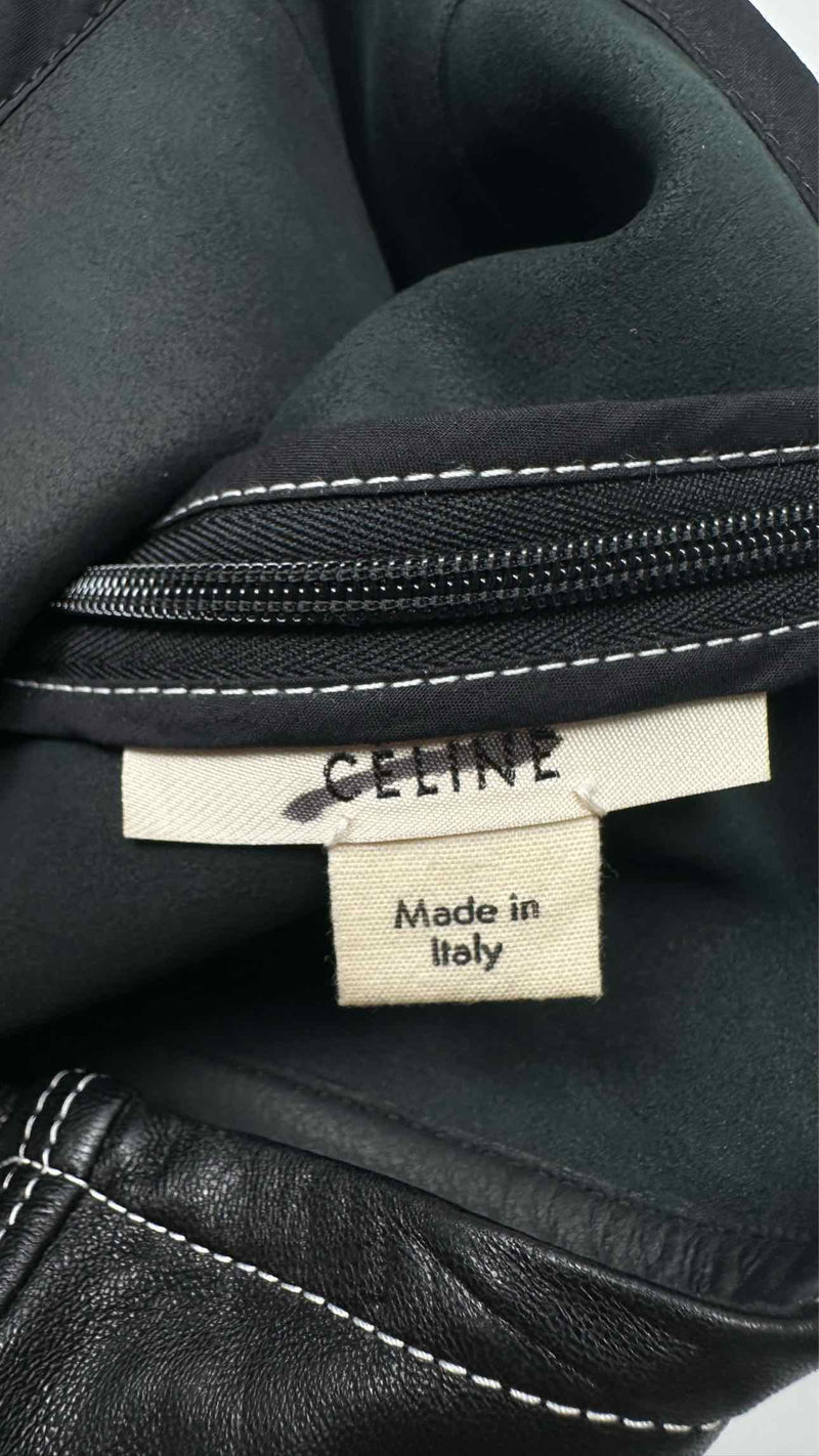 CELINE Leather Skirt