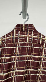 Salvatore Ferragamo Plaid Silk Shirt