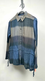 Haat Color-blocking Draw-string Shirt