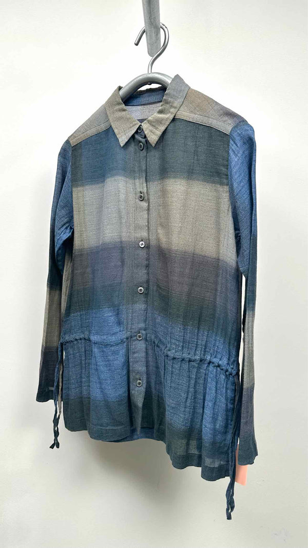 Haat Color-blocking Draw-string Shirt