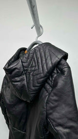 Gareth Pugh Quilted-leather Paded Long Coat