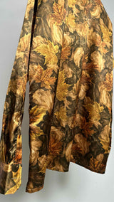 ERL Leaf-print Satin Shirt