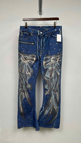 Acne Studios Airbrush Bow High-rise Boot-cut Jeans