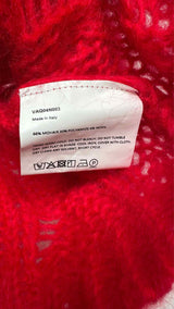 Vaquera Cropped Mohair Cable Cardigan