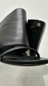 Courreges Oblique Wedge Sandals