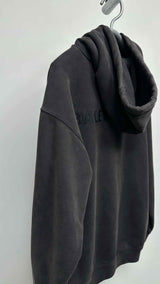 Balenciaga Vintage-wash Logo-embroidered Hoodie