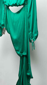 Acne Studios L/S Asymmetrical Cut Out Silk Dress