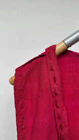 Issey Miyake Chain-stitching Long Vest