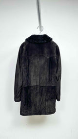 Saint Laurent Double-breasted Shearling Short Coat