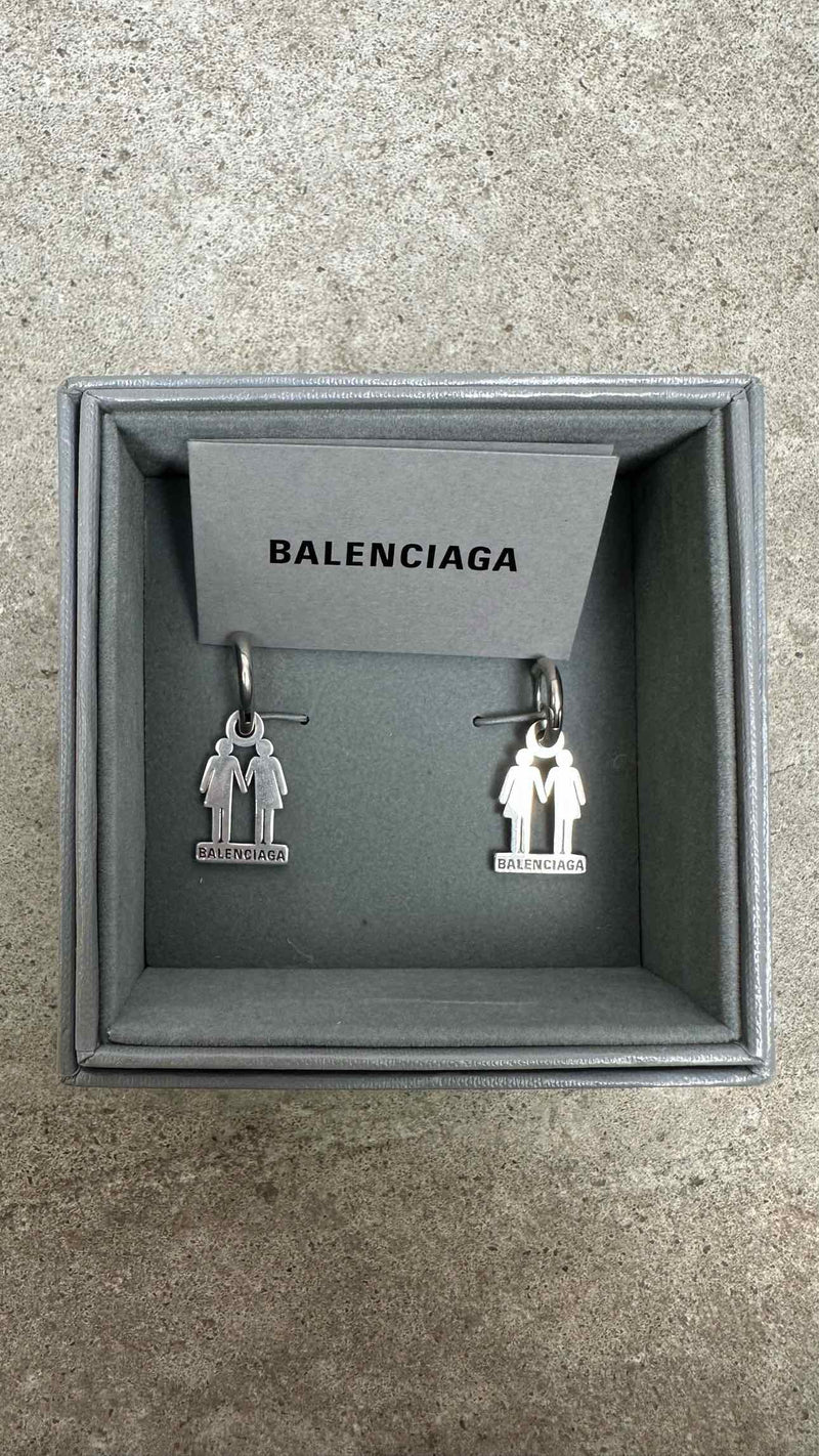 Balenciaga Pride 22 2pc Hoop Drop Earring