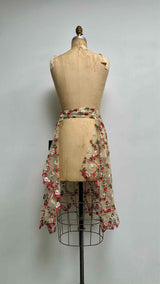Simone Rocha Embroiderd Mesh Wrap Apron Skirt