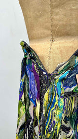 Dries Van Noten Marble Pleated Skirt