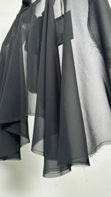 PRADA Sheer Satin Cape