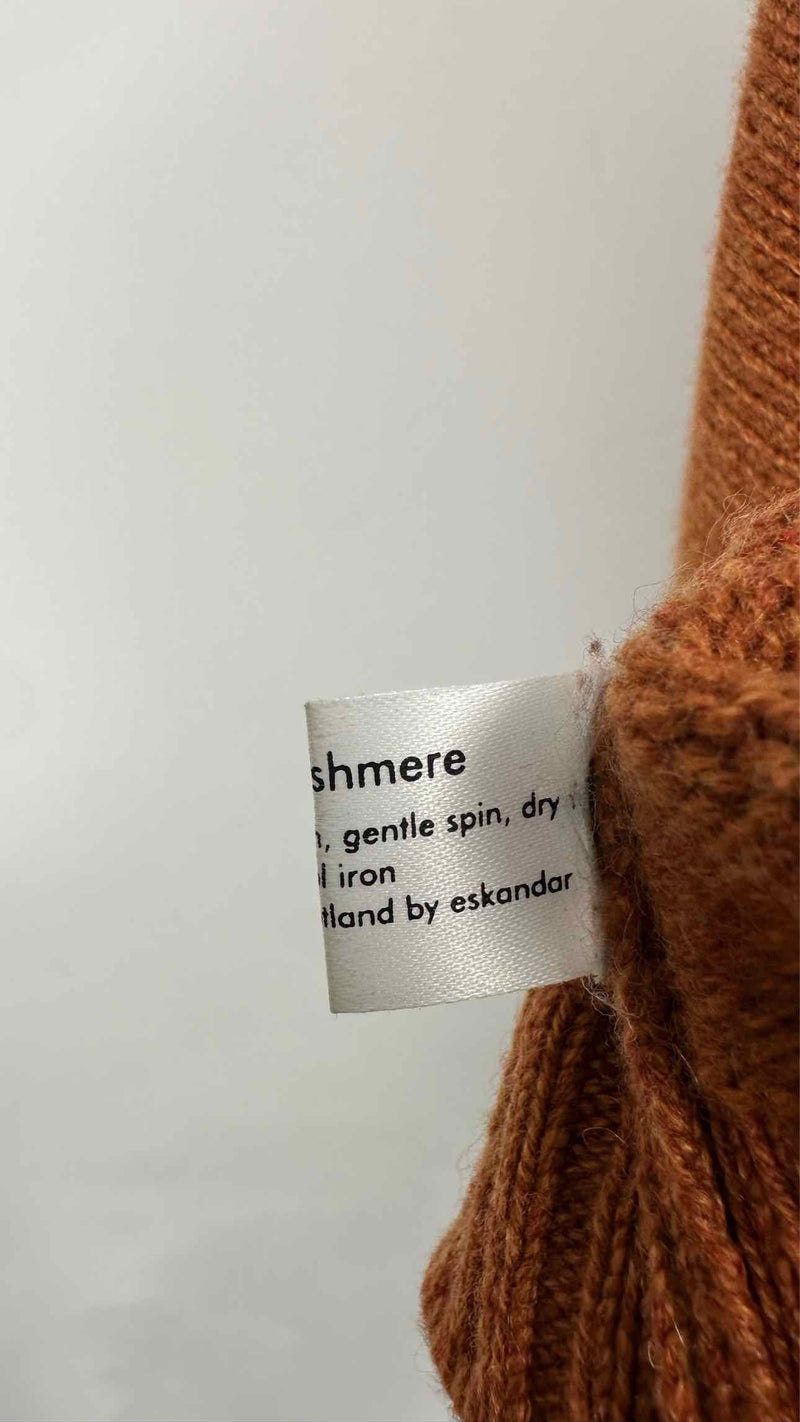 Eskander Oversized Wide V-neck Cashmere Sweater