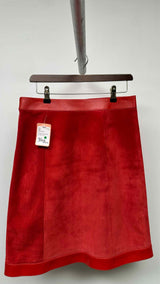 Gucci Buckled Suede-hybrid Skirt