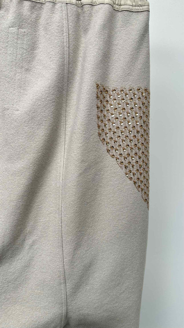 Rick Owens Sequin-embroidered Drop-crotch Easy Shorts