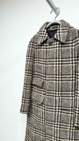 Drake's Check Wool Over Coat