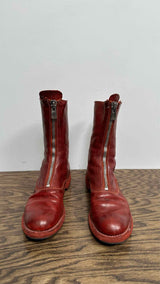 GUIDI Flat Zip Boots