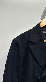 Issey Miyake Heavy Cotton Zip-Up Biker Blazer