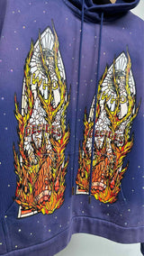 Who Decides War Flame Glass Hoodie