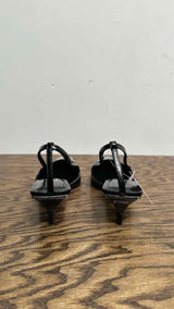 Gucci Square-toe Slingback Heel Pumps
