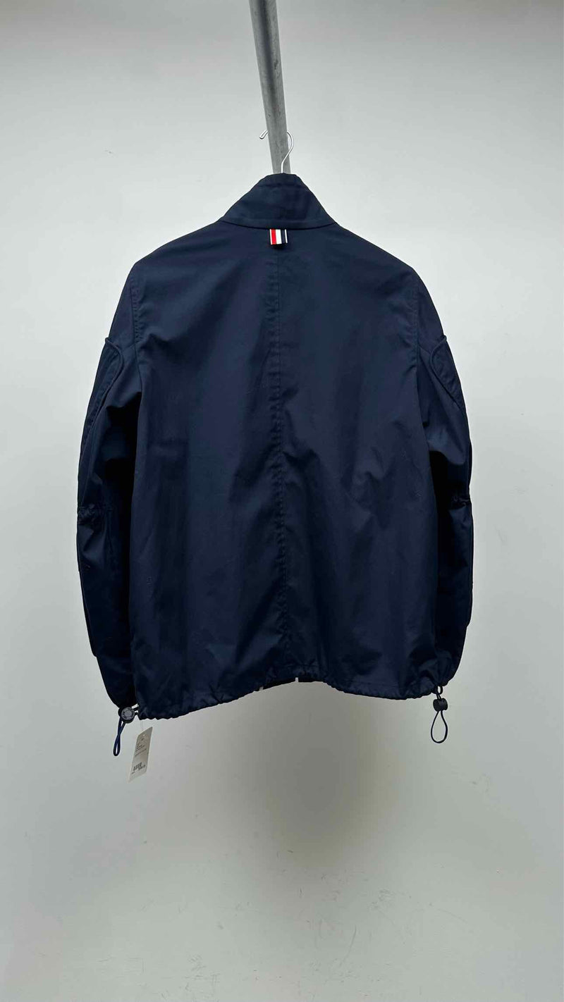 Thom Browne Sleeve Paneled Zip-up Jacket