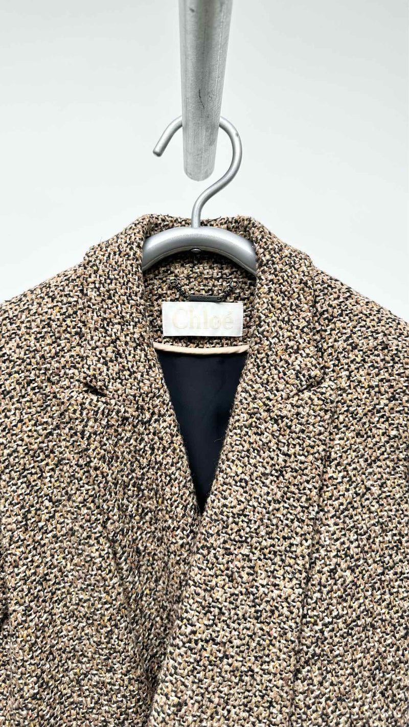 Chloe Tweed Wool Coat
