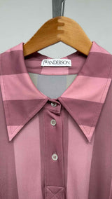 JW Anderson L/S Wrapped Stripe Polo Dress