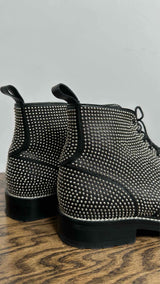 Saint Laurent William Studded Leather Combat Boots