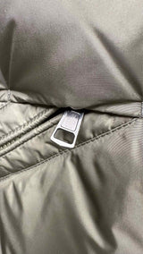 Moncler Paneled Two-tone Hooded Down Jacket