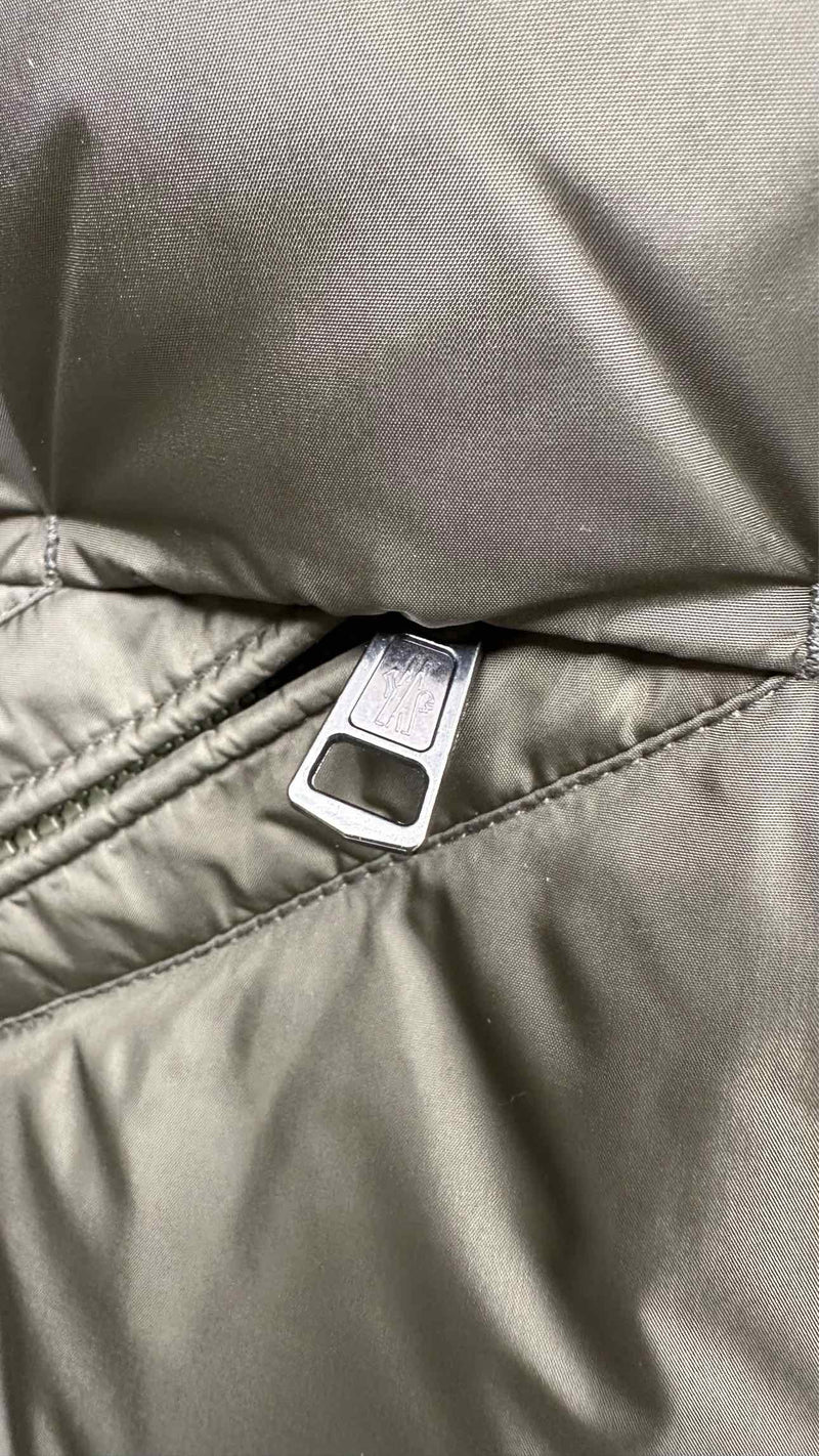 Moncler Paneled Two-tone Hooded Down Jacket