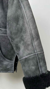 Sandro Shearling Short Coat