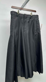 Comme Des Garcons Back-pleated Long Wide Shorts