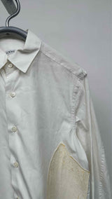LOEWE Leather-patched Shirt