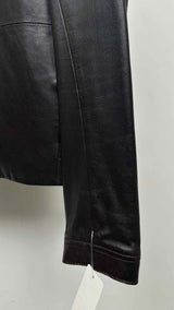 Giorgio Armani Collarless Mesh Leather Jacket