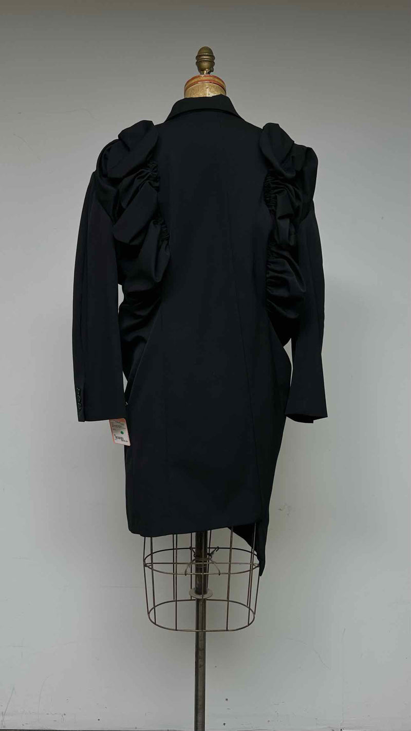 Comme Des Garçons Puff-gathered Asymmetrical Coat