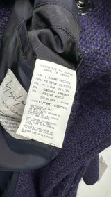 Yohji Yamamoto Pour Homme Double-breast Tweed Wrap Coat