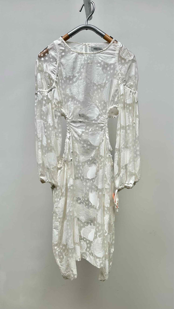 Henrik Vibskov L/S Sheer Hole Midi  Dress