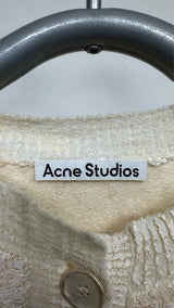 Acne Studios Asymmetrical Over-painted Distress Cardigan