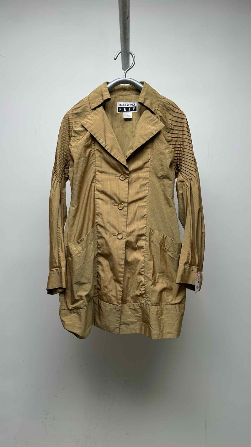 FETE Pleated Stripe Coat