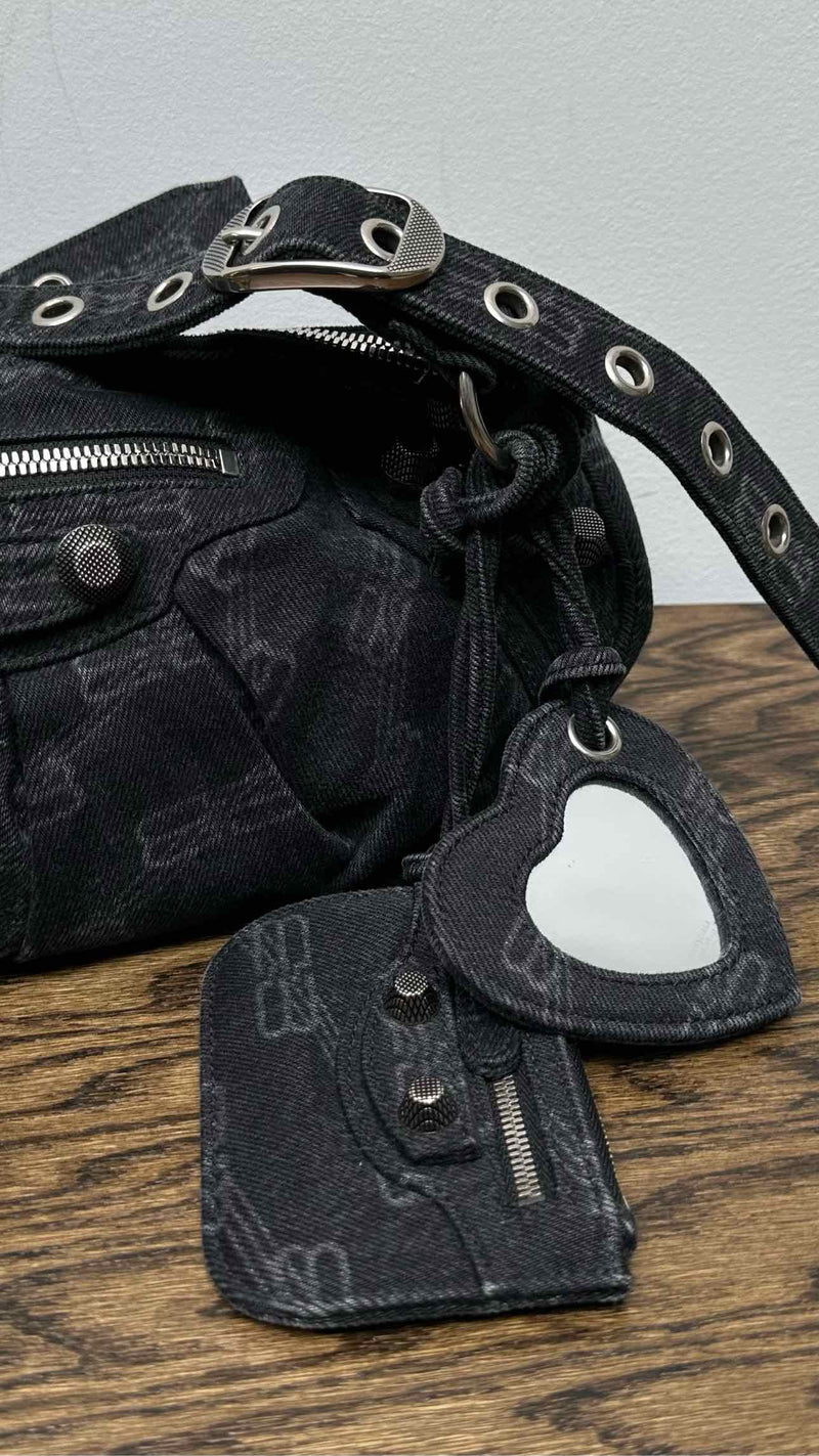 Balenciaga Denim Monogram Bag