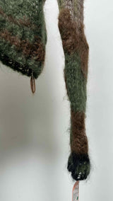 Junya Watanabe High-neck Loose-knit Mohair Camo Sweater