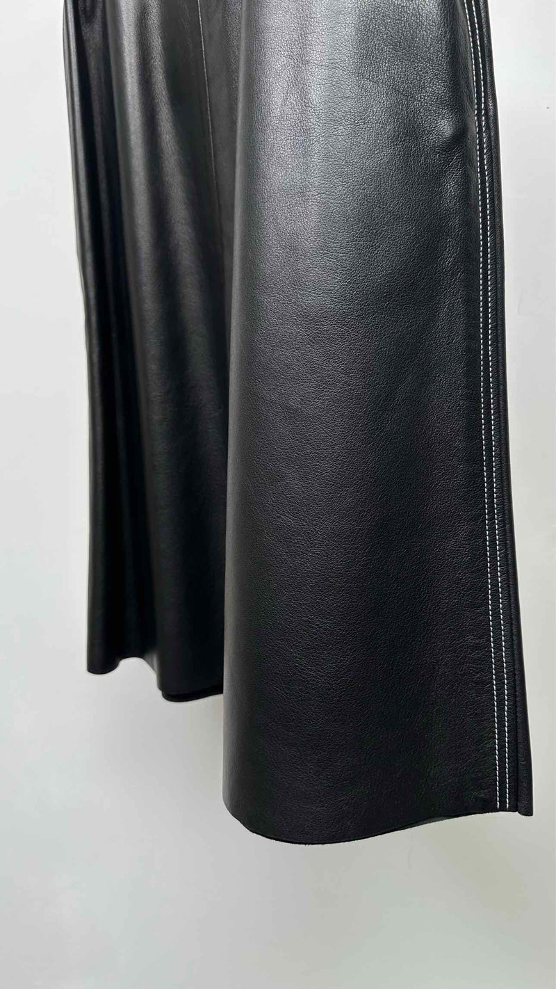CELINE Leather Skirt