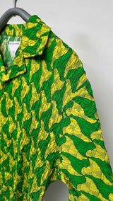 Bottega Veneta S/S Pleated Camp Collar Shirt
